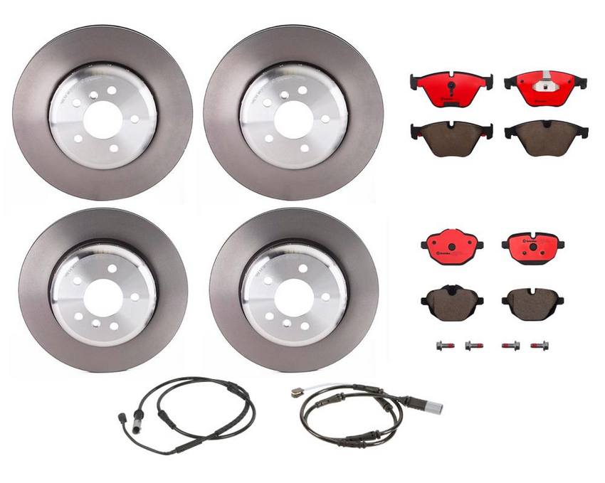 Brembo Brake Pads and Rotors Kit - Front and Rear (348mm/330mm) (Ceramic)